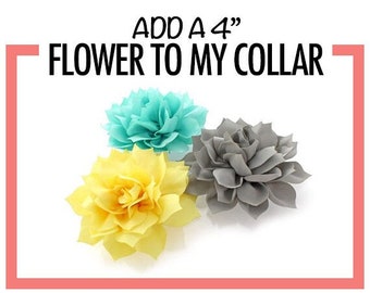 Dog Collar Flower // 4 inch