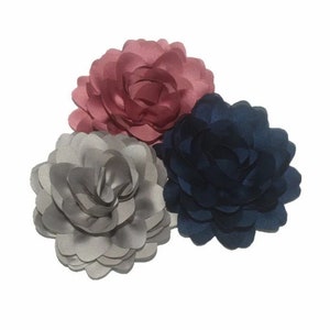 Dog Collar Flower, Chiffon Dog Collar Flower, 3&quot; Flower for Dog Collar, Dog Collar Accessory, Dog Flower