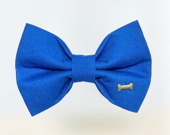 Blue Dog Bow Tie, Royal Blue Bow Tie for Dog, Solid Color Dog Bow Tie, Doggie Bow Tie, Bow Tie for Dog, Dog Bow Tie, Blue Bowtie