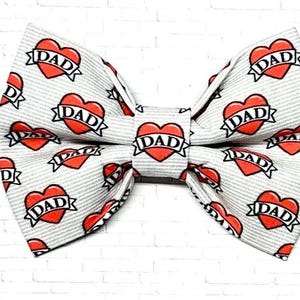 Dog Bow Tie, Bow Tie for Dog, Dad Dog Bow Tie, Doggie Bow Tie, Dog Bow Tie, Dog Collar Accessory, Cute Bow Tie, Dad Heart Bow Tie