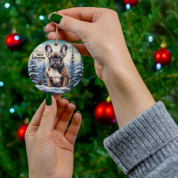 French bulldog christmas clearance bauble