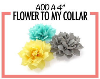 Dog Collar Flower // 4 inch