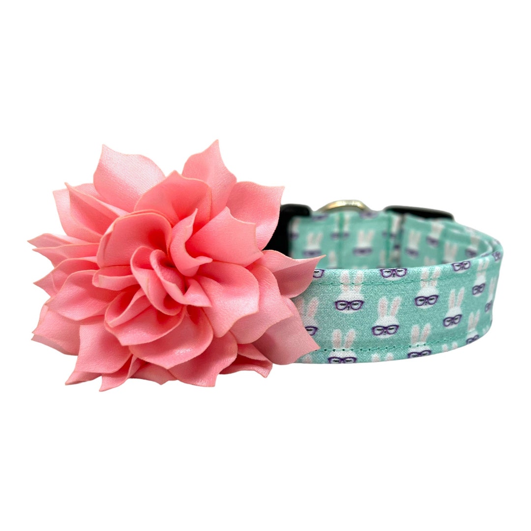 Easter Dog Collar, Easter Bunny Dog Collar With Easter Bunny