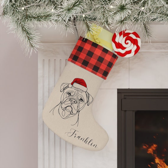 American Bulldog Christmas Stocking American Bulldog Christmas Stocking