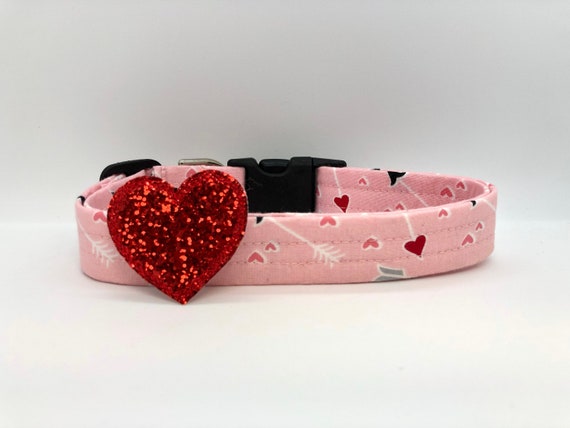 valentines day dog collars
