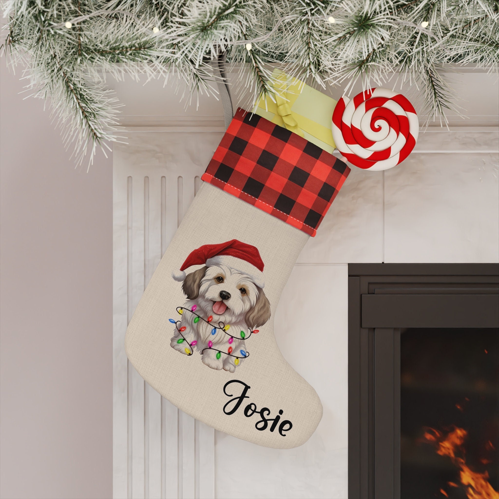 Personalized dog stocking discount