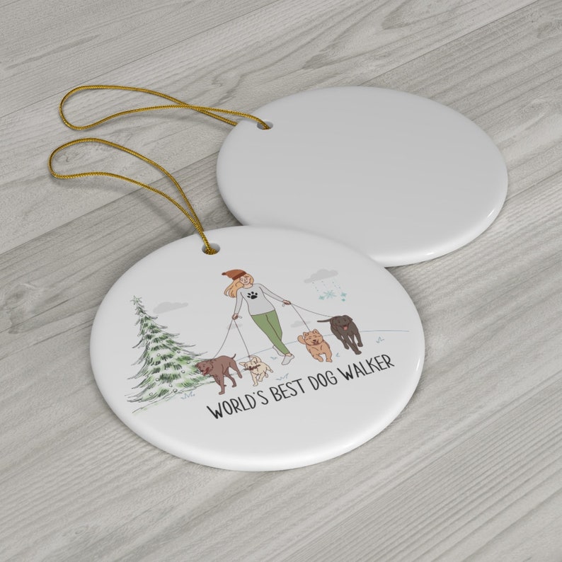 Dog Walker Ornament image 2