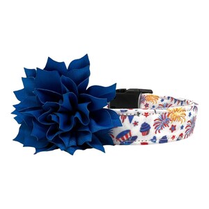 Patriotic Dog Collar, 4th of July Dog Collar, Firecracker Dog Collar, Fireworks Dog Collar, 4th July Collar For Dog, Independence Day Collar