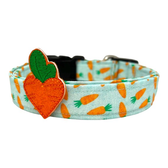 Easter Dog Collar Dog Easter Collar With Carrot Embellishment Carrot Dog Collar Easter Collar Spring Dog Collar Easter Dog Collars Etsy UK