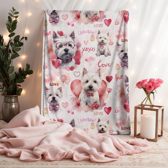 Westie Heart Blanket Westie Heart Blanket