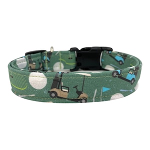 Golf Dog Collar | Golf Cart Dog Collar | Golfer Dog Accessory | Sporty Dog Collar | Golf Course Dog Collar | Dog Collar for Golf Lovers