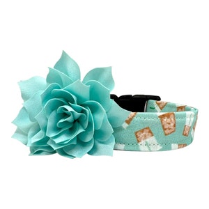 Iced Coffee Dog Collar, Iced Coffee Dog Collar with Dog Collar Flower, Latte Dog Collar, Iced Coffee Lovers, Iced Coffee Dogs, Coffee Dog