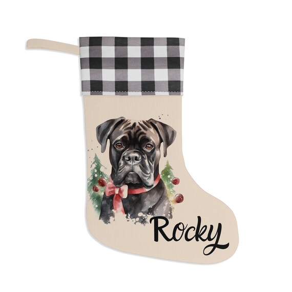 Boxer Christmas Stocking Boxer Christmas Stocking