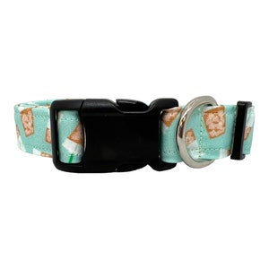 Iced Coffee Dog Collar, Coffee Dog Collar, Latte Dog Collar, Aqua Iced Coffee Dog Collar, Iced Coffee Lovers, Iced Coffee Dogs