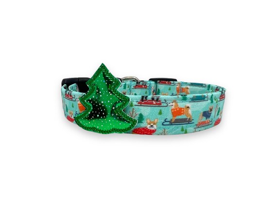 thumbnail image 2 of Christmas Dog Collar,Soft Comfortable Santa Dog Collar With Quickly Release Buckle Christmas Puppy Collar Red Green Pet Collars For Small Medium Large Dogs Cats 2 of 13
