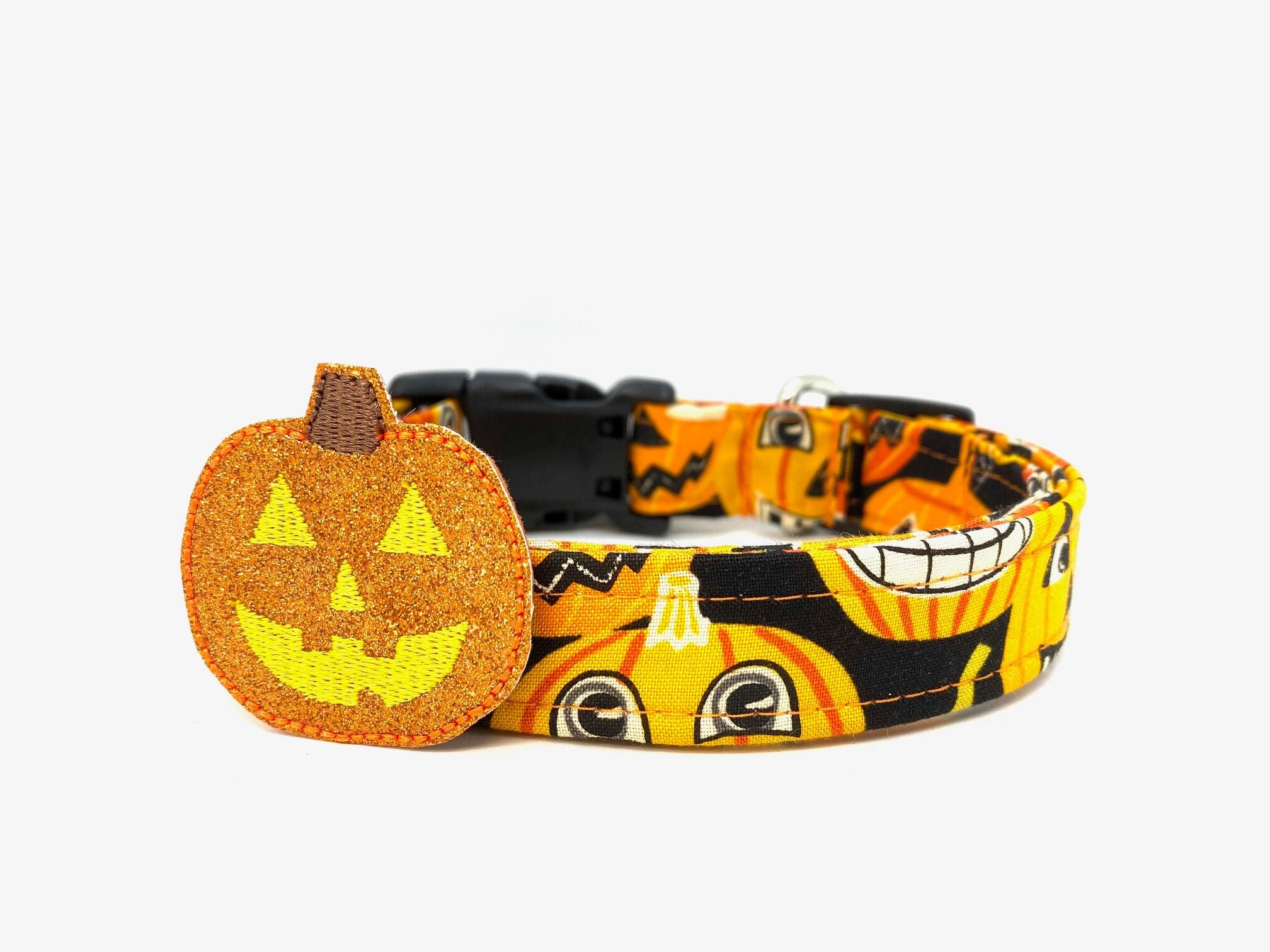 Dog Collar Halloween Dog Collar with Ghost Embellishment Etsy