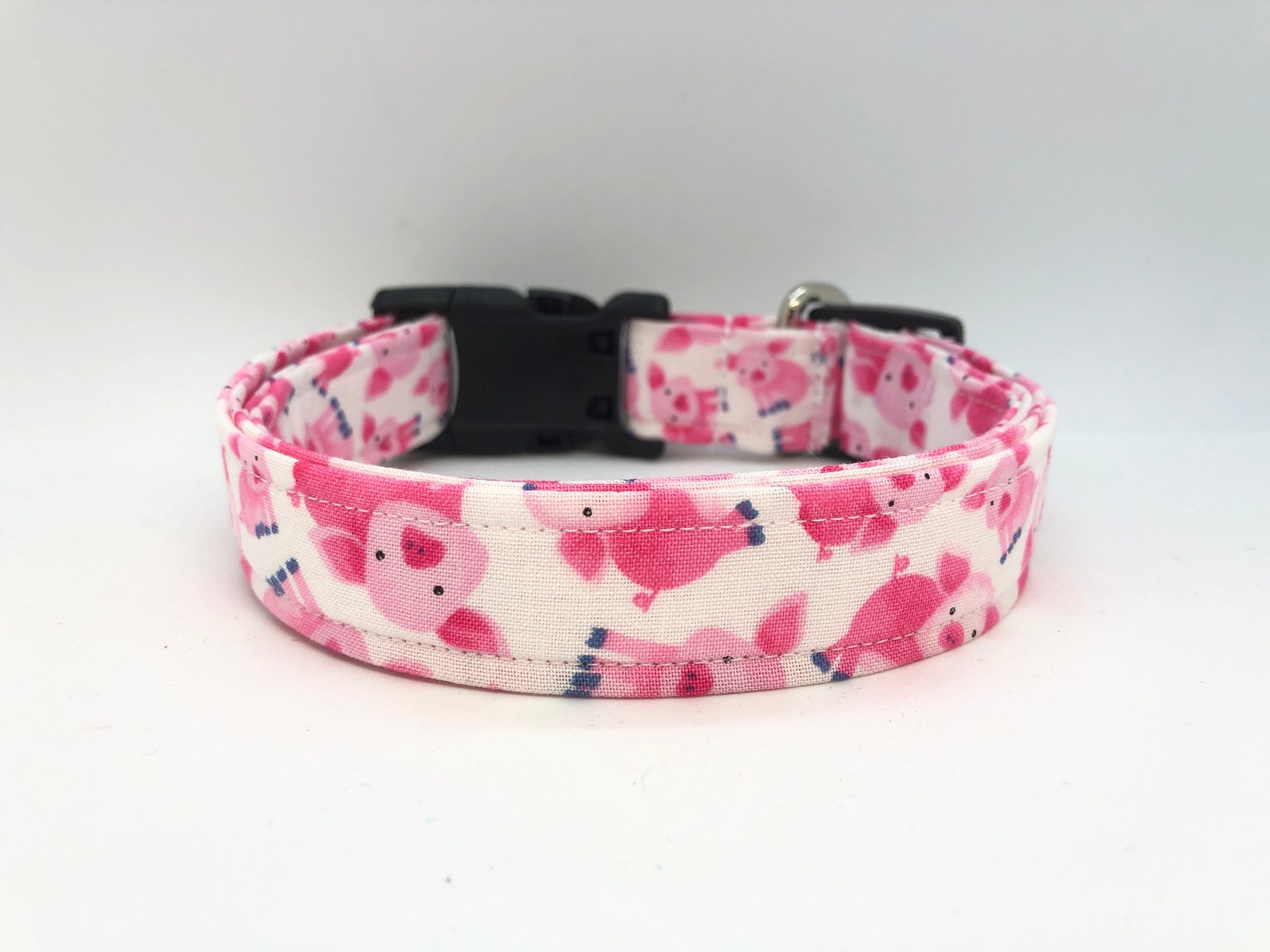Dog Collar Pig Dog Collar Pink Pig Dog Collar Piggy Dog Etsy