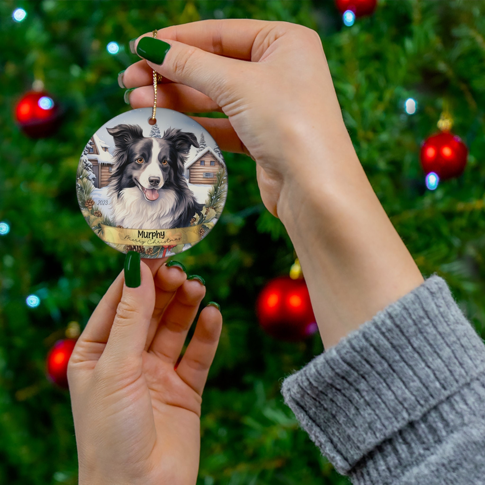 Collie top dog ornaments