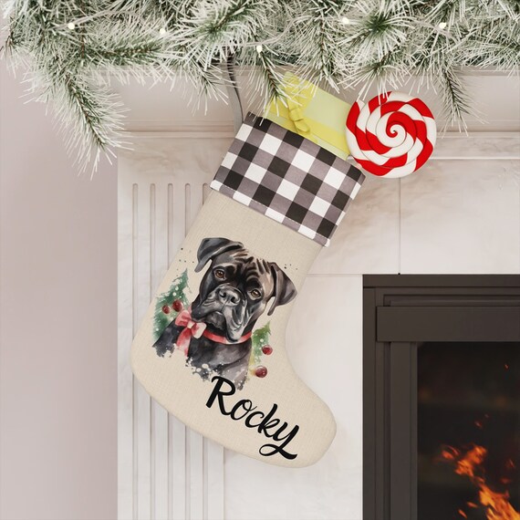 Boxer Christmas Stocking Boxer Christmas Stocking
