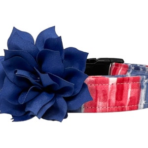 Patriotic Dog Collar, 4th of July Dog Collar, American Flag Dog Collar, Watercolor American Flag Dog Collar, Stars & Stripes Dog Collar