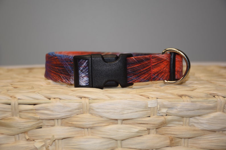 Patriotic Dog Collar Red White & Blue Laser Fireworks 4th Etsy