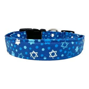 Hanukkah Dog Collar with Menorah Dog Collar Embellishment image 2