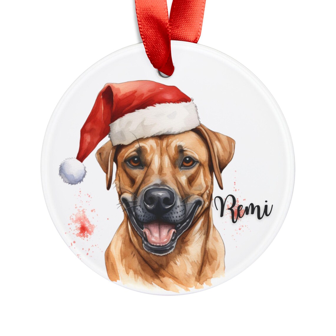 Cur Gift Personalized Black Mouth Cur Christmas Ornament, Christmas Gift for ...