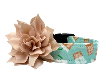 Iced Coffee Dog Collar, Iced Coffee Dog Collar with Dog Collar Flower, Latte Dog Collar, Iced Coffee Lovers, Iced Coffee Dogs, Coffee Dog