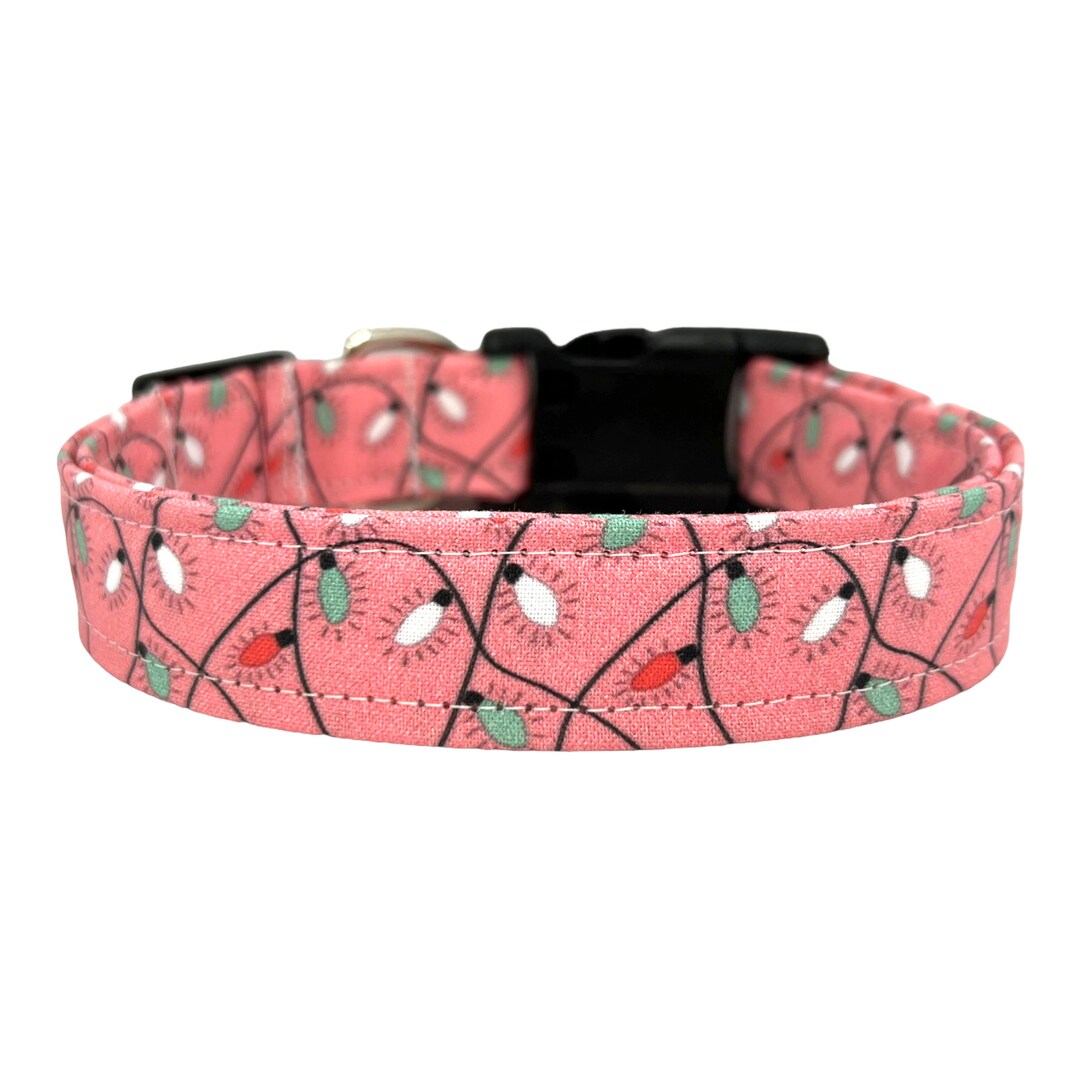 Blinking christmas lights dog collar