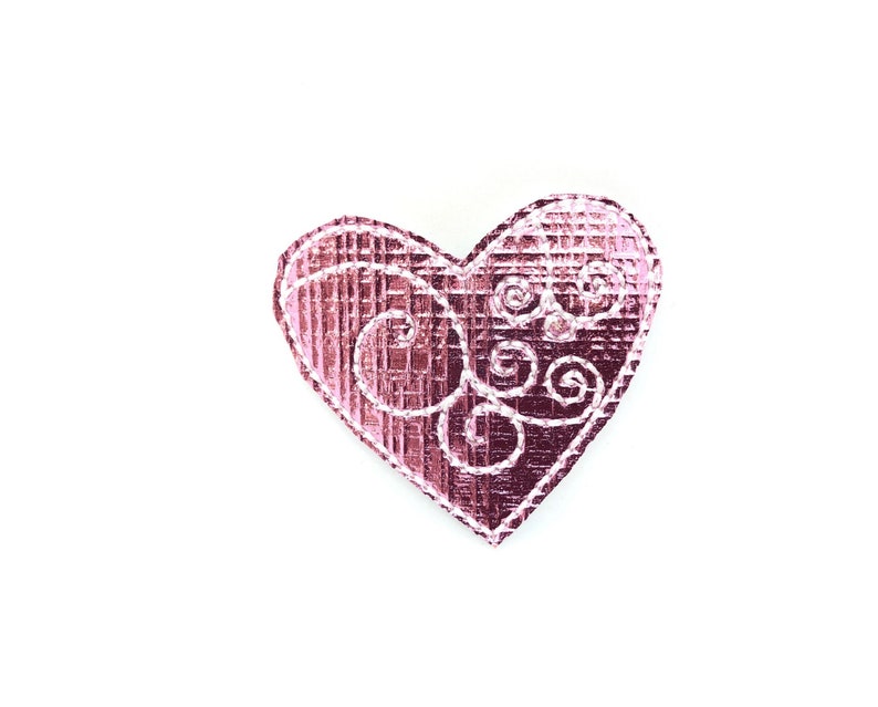 Pink Heart Gold Heart Valentine/'s Day Dog Collar Embellishment Valentine/'s Day Dog Collar Accessory Metallic Pink Heart Embellishment