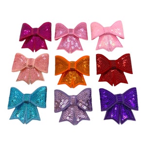 Dog Collar Flower, 2 Inch Sequin Bow, Dog Collar Accessory, Dog Collar Add On, Collar Bow, Bow for Dog Collar, Dog Bow