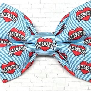 Dog Bow Tie, Bow Tie for Dog, Mom Dog Bow Tie, Doggie Bow Tie, Blue Dog Bow Tie, Dog Collar Accessory, Dog Mom Bow Tie