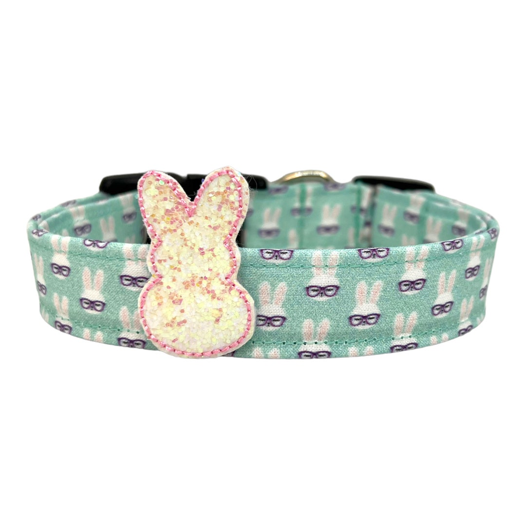 Easter Dog Collar, Easter Bunny Dog Collar With Easter Bunny