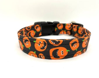 Halloween Jack O' Lantern Pumpkin Dog Collar