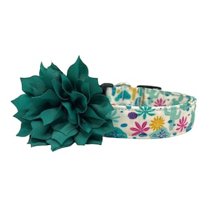 Dog Collar | Cactus and Succulent Dog Collar | Botanical Dog Collar | Plant Lover Dog Collar | Prickly Pear Dog Collar | Saguaro Cactus