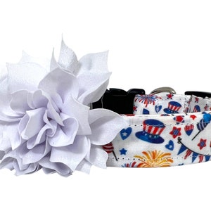 Patriotic Dog Collar, 4th of July Dog Collar, Firecracker Dog Collar, Fireworks Dog Collar, 4th July Collar For Dog, Independence Day Collar