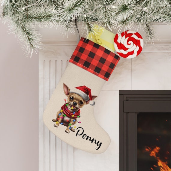 Chihuahua Christmas Stocking Chihuahua Christmas Stocking