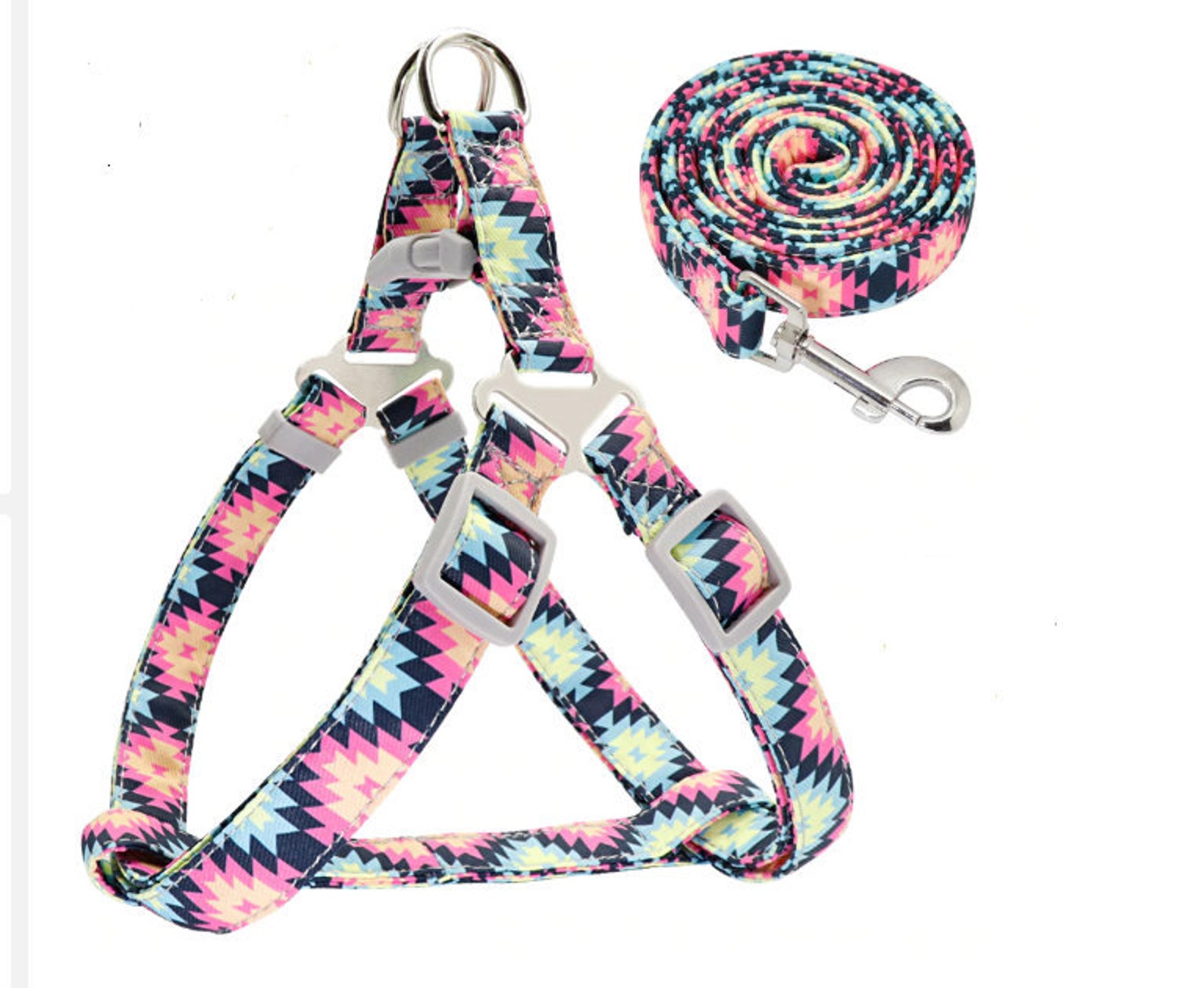 Stepin Dog Harness & Matching Leash Set Dog Harness Stepin Etsy