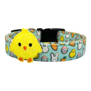 Easter Dog Collar, Easter Cookie Dog Collar with Easter Chick Embellishment, Spring Dog Collar, Easter Dog Collar, Easter Cookie Collar