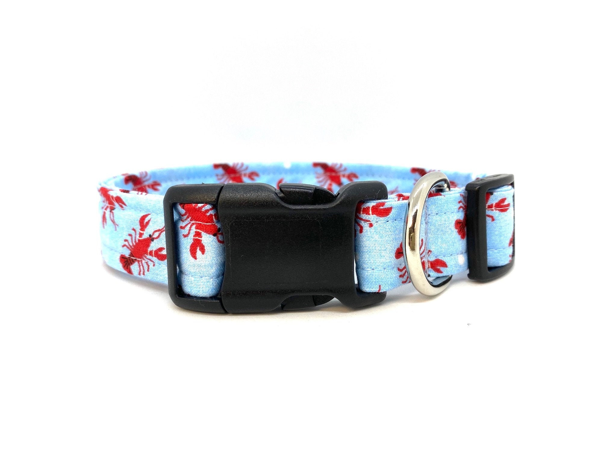 Lobster Dog Collar Red Lobster Dog Collar Everyday Fabric Etsy