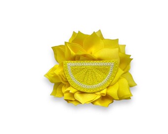 Lemon Dog Collar Flower, Lemon Dog Accessory, Lemon Dog Collar, Lemon Flower for Dog, Dog Collar Accessory, Dog Collar Flower, Lemon Flower