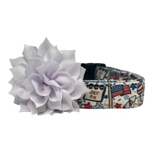Patriotic Dog Collar, 4th of July Dog Collar, Festive Red White & Blue Dog Collar, Patriotic Collar for Dog, July 4th Collar for Dogs