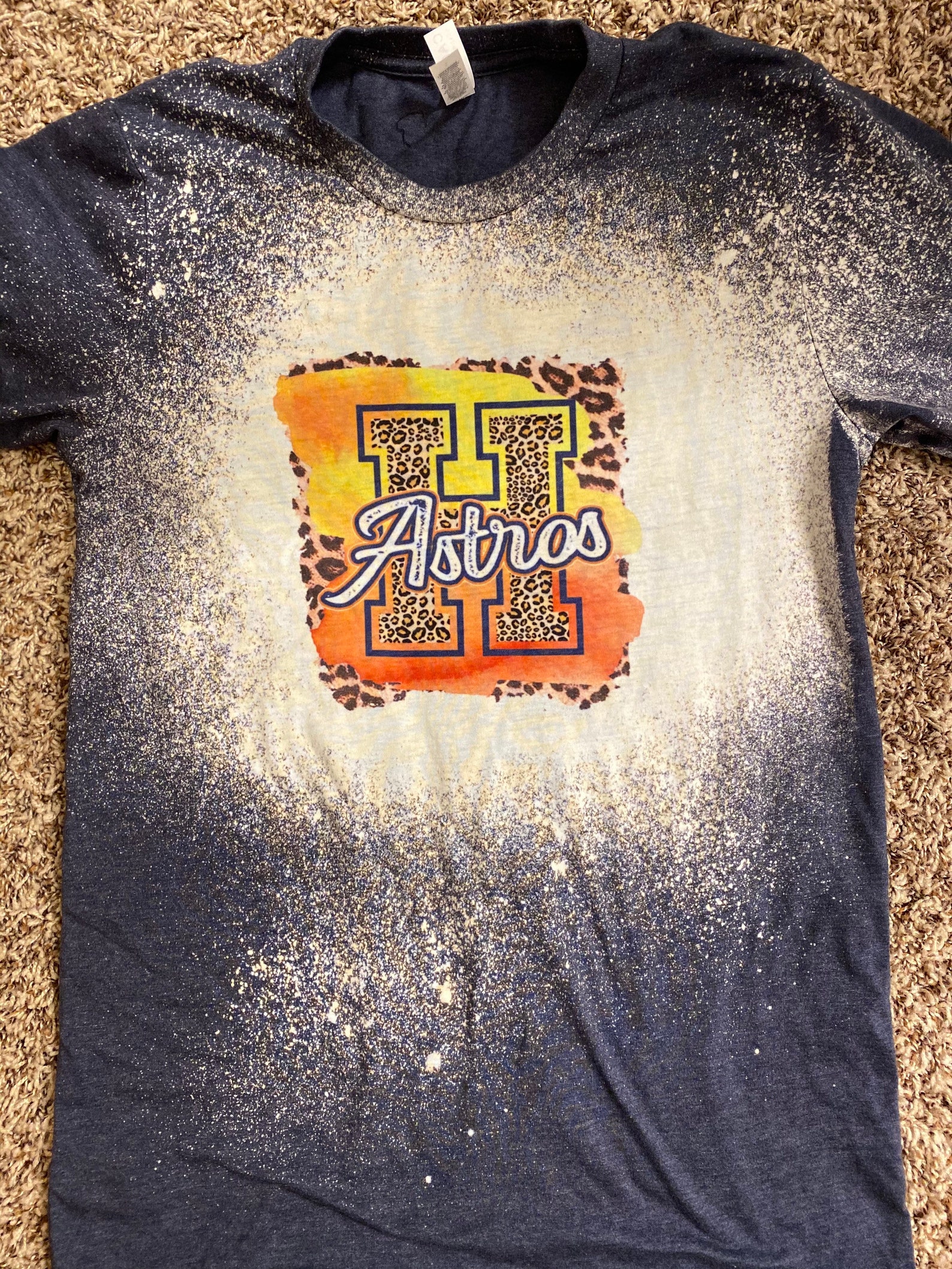 astros bleached shirt