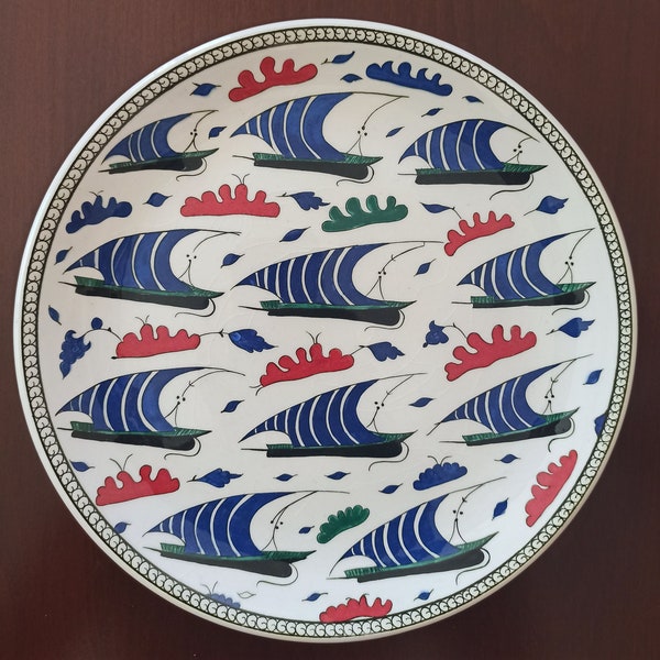 Handmade Ceramic plate Iznik tile plate Decorative Tiles İznik Tile handmade tile painting plate ceramica turca