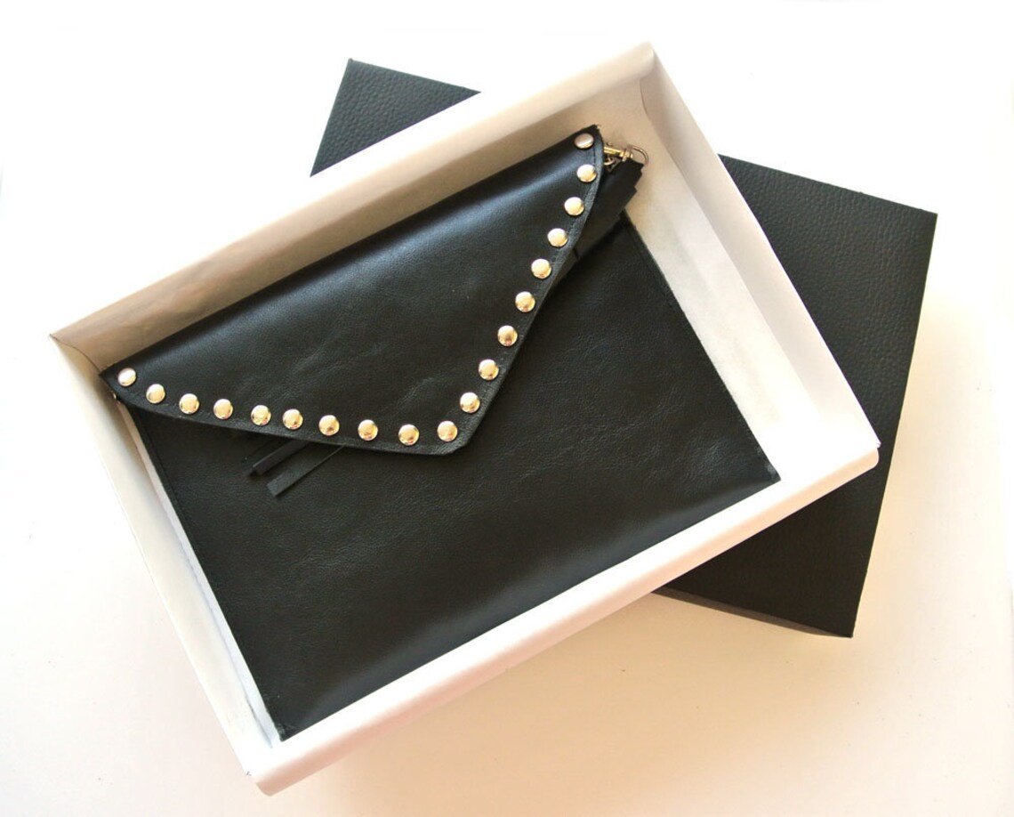 Stylish Black Box for Bags Box From Paper Leather Pattern Etsy