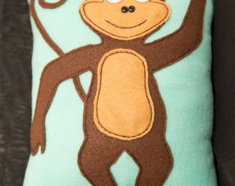 Sweet & Silly Monkey Pillow