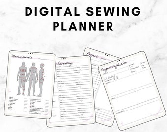 Sewing Planner | Sewing Organizer | Sewing Tracker | Sewing Diary |Sewing Project Planner PDF Printable | Sewing Digital File