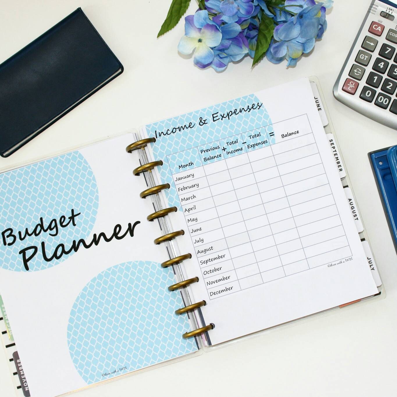 Happy Planner Inserts, Budget Insert, Finance Planner, Budget Planner ...
