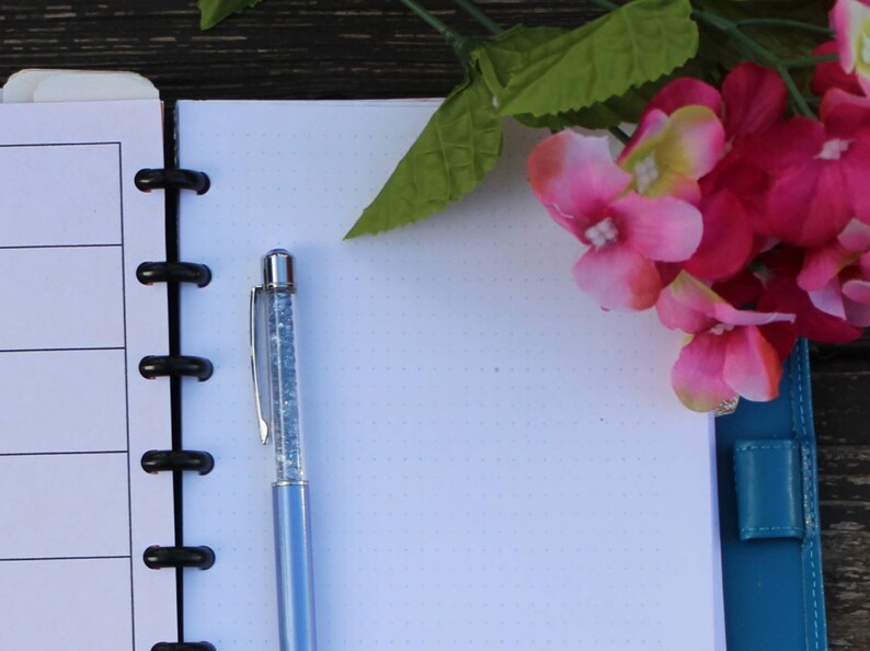 Week With Notes on 2 Pages A5 Printable Inserts Undated - Etsy