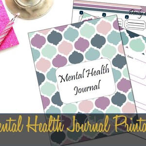 Mental Health Journal Printable Inserts, Anxiety Log, Depression Tracker, Anger, Mental Health Diary, Big Happy Planner - INSTANT DOWNLOAD